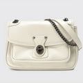 Women’s Vintage Leather Messenger Bag with Metal Chain | Large Capacity Crossbody