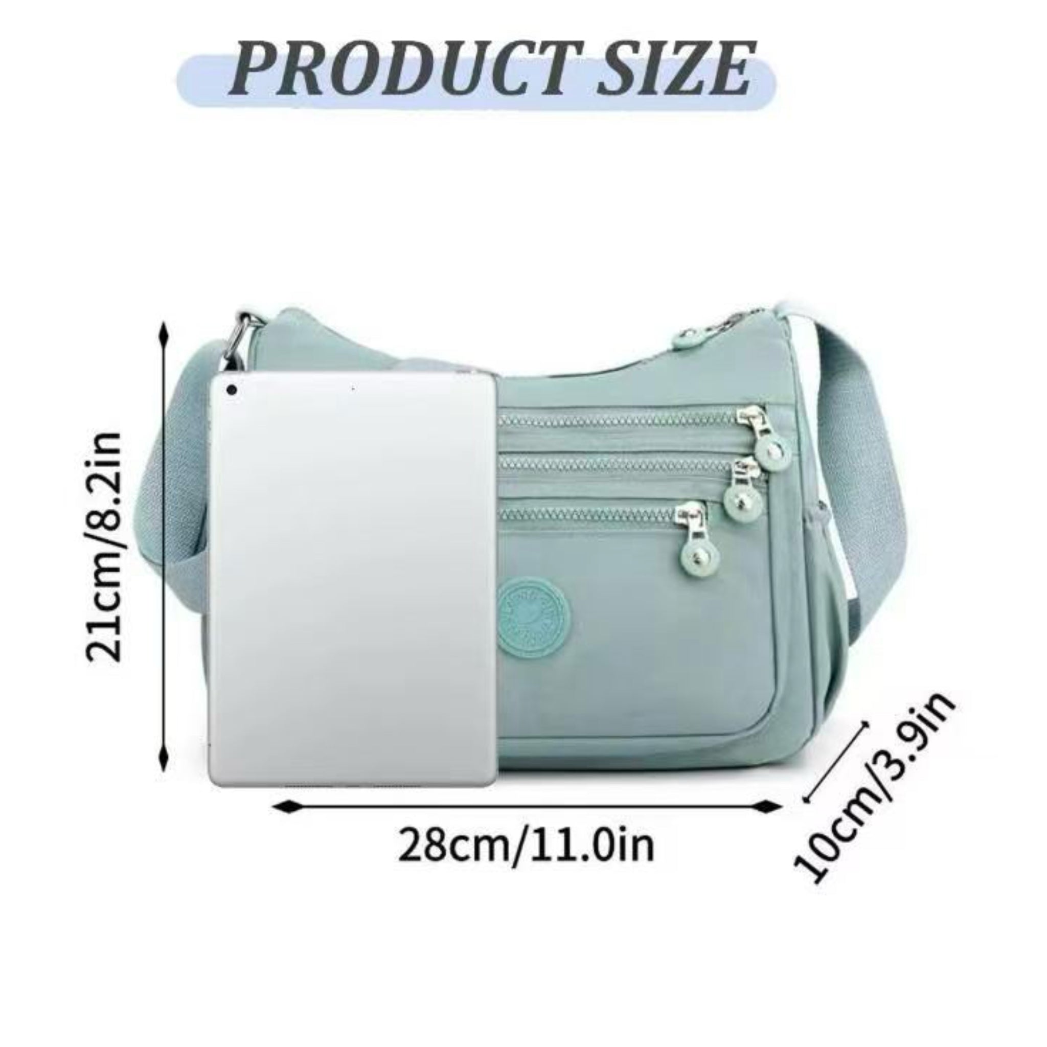 Nylon Fabric Crossbody Bag Anti-Theft Women’s Shoulder Bag Multi-Layer Pocket Wallet