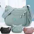 Nylon Fabric Crossbody Bag Anti-Theft Women’s Shoulder Bag Multi-Layer Pocket Wallet