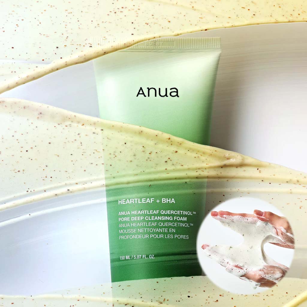 ANUA Heartleaf Quercetinol Pore Deep Cleansing Foam - Pore Minimizing & Soothing (150ml)